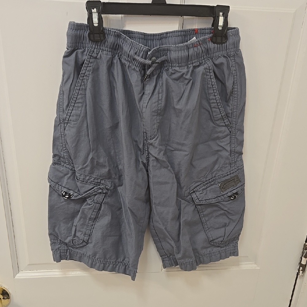 Boys Gray Cargo Shorts